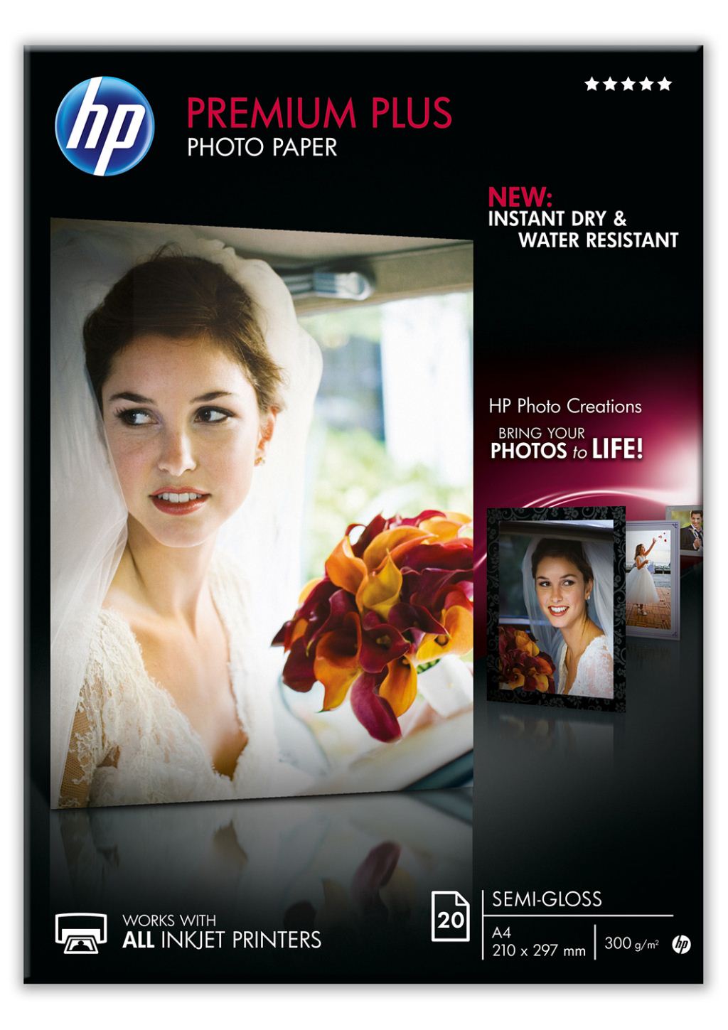 HP CR673A  Premium Plus Semi-gloss fotó papír A4