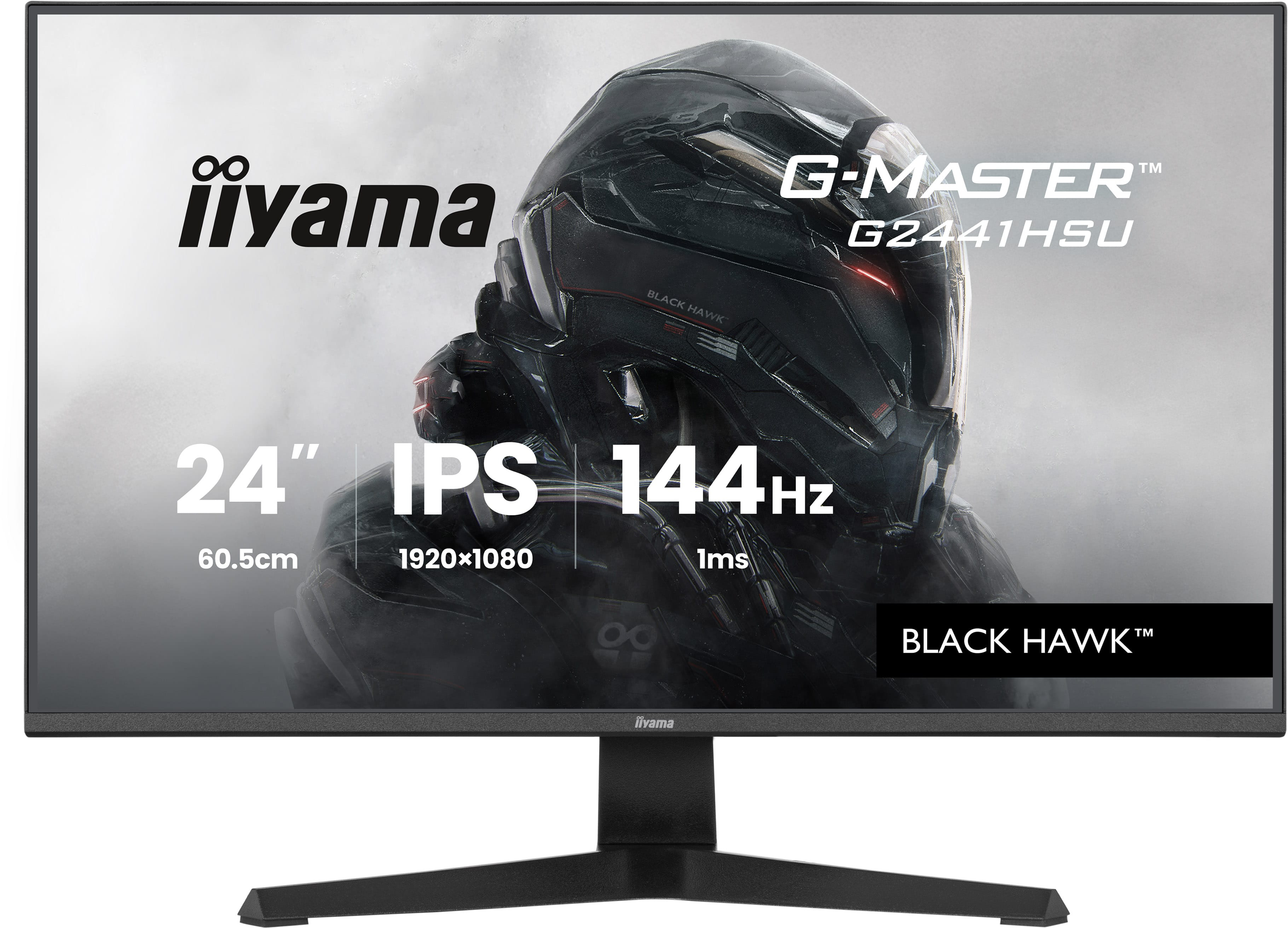 iiyama 23,8" G-Master G2441HSU-B1 IPS LED Monitor - 1920x1080, Full HD, 144Hz, 1ms, Hangszóró, Fekete