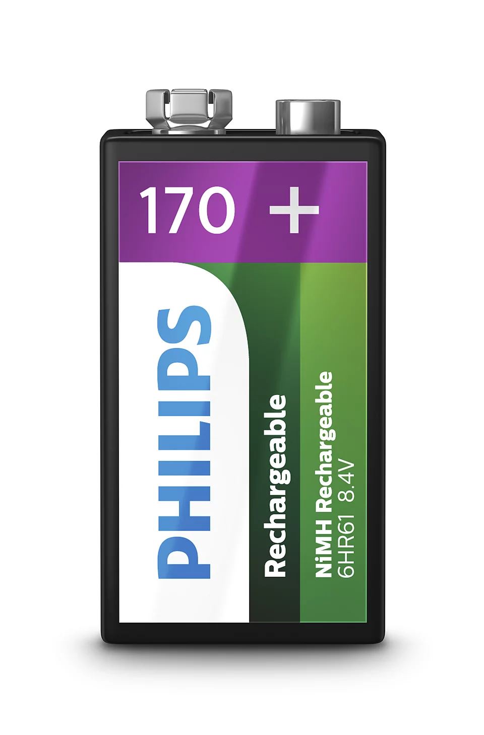 Philips újratölthető elem 9V,170mAh (9VB1A17/10)