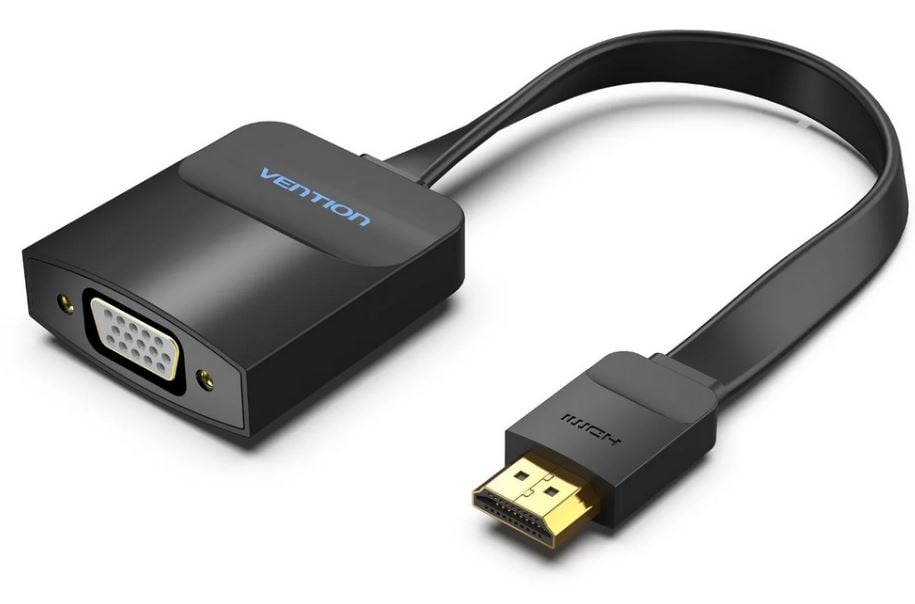 Vention HDMI - VGA lapos konverter kábel 0,15m fekete (74345)