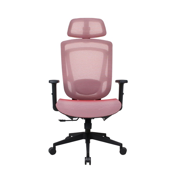 IRISOffice Nimbus piros ergonómikus, szövet-hálós irodai forgószék fej és háttámasszal