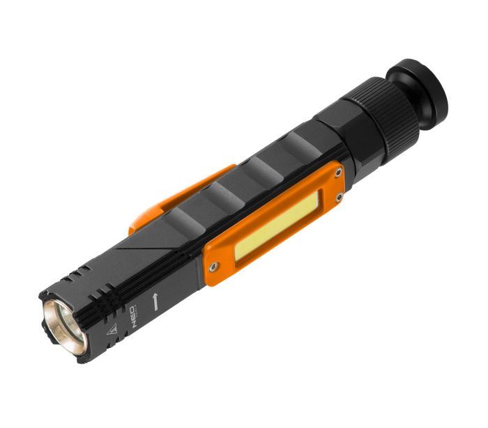 Neo Tools 99-034 Zseblámpa tölthető 2 funkciós USB 300lum CREE XPE + COB LED 3W