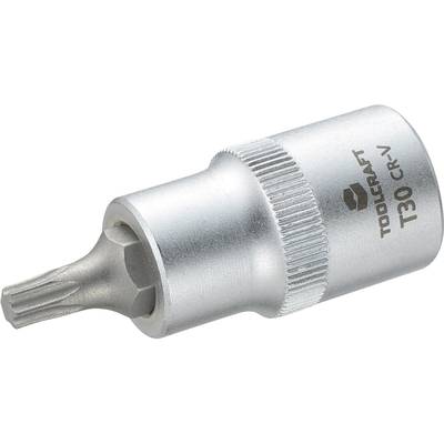 Dugókulcs betét 12,5 mm (1/2), T-profillal T30, hossz: 55 mm, TOOLCRAFT Dugókulcs betét 12,5 mm (1/2), T-profillal T30, hossz: 55 mm, TOOLCRAFT