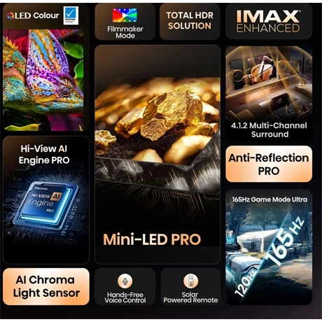 Hisense 75" 75U8Q 4K UHD Smart MiniLED ULED TV