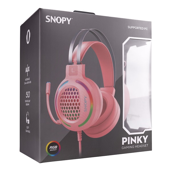 Snopy SN-GX82  Fejhallgató   Pink