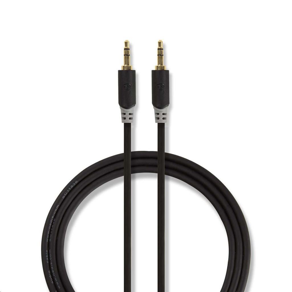 Nedis CABW22000AT100 sztereó audiokábel 3,5 mm-3,5 mm Jack 10 m antracit Nedis CABW22000AT100 sztereó audiokábel 3,5 mm-3,5 mm Jack 10 m antracit