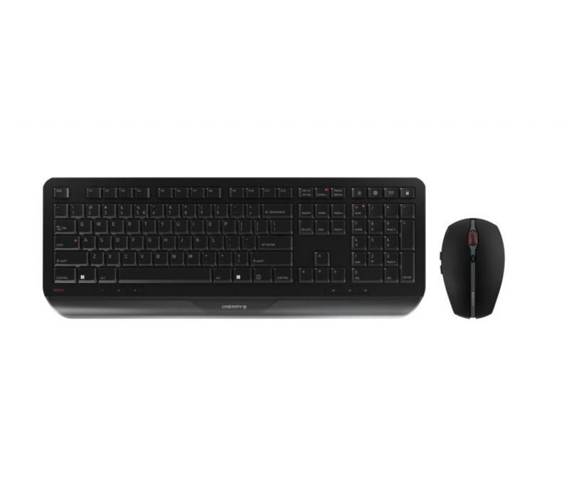 Cherry GENTIX Desktop vezeték nélküli francia billentyűzet + egér fekete (JD-7000FR-2)