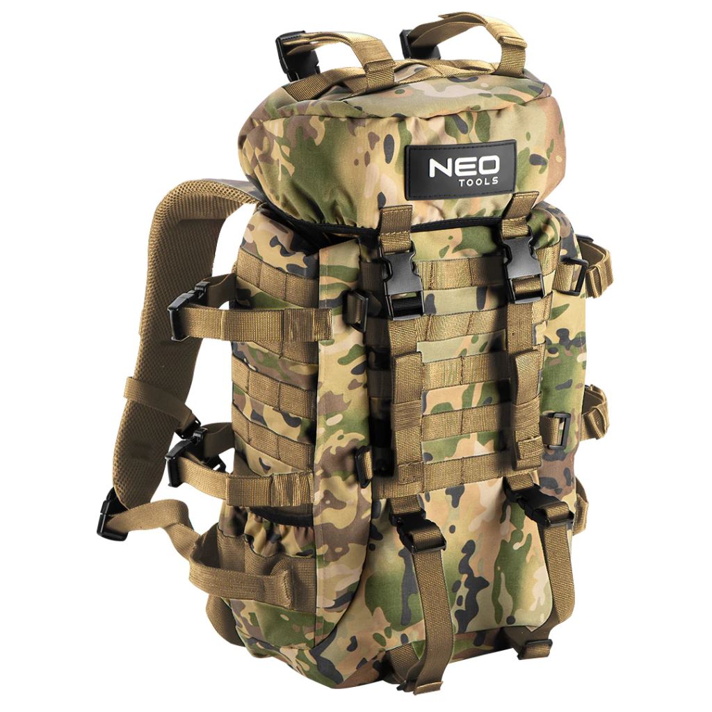 NEO Tools túra hátizsák 30 liter terepszínű (84-325)