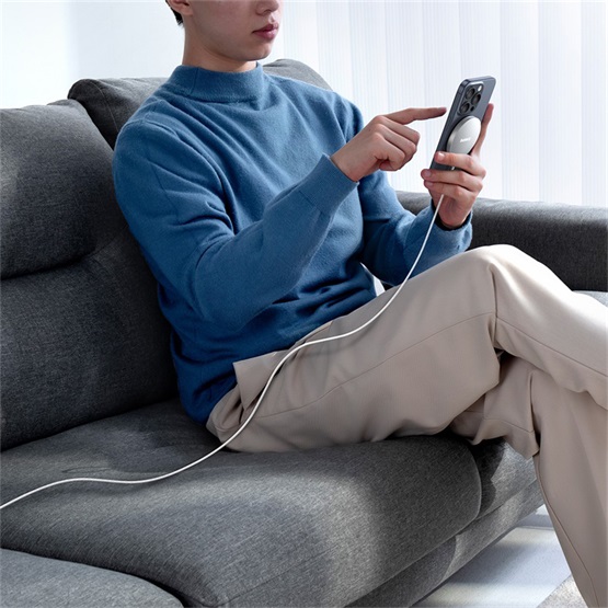 Baseus Simple Mini4 Air Magnetic vezeték nélküli töltő 15W Ezüst