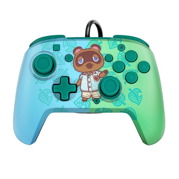 PDP Faceoff Deluxe+ Audio Nintendo Switch Animal Crossing vezetékes kontroller (500-134-EU-C5AC-1)