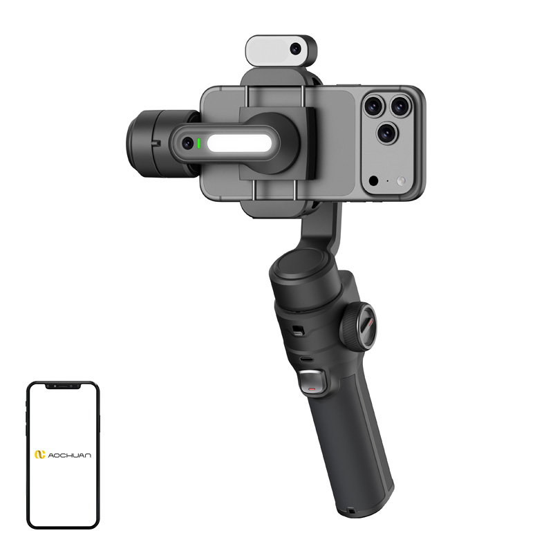 AOCHUAN S3 stabilizátor AI-érzékelővel (fekete)
