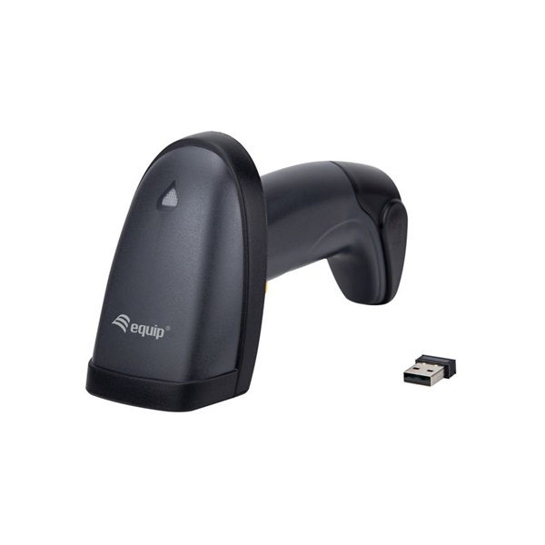 EQuip Wireless 2D Dual Mode 2.4GHz + Bluetooth Vonalkódolvasó Fekete