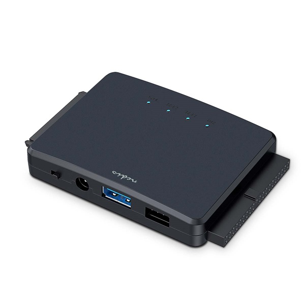 Nedis HDADIS110BK HDD / SSD dokkoló, USB 3.2 Gen1, 2,5 / 3,5", IDE + SATA