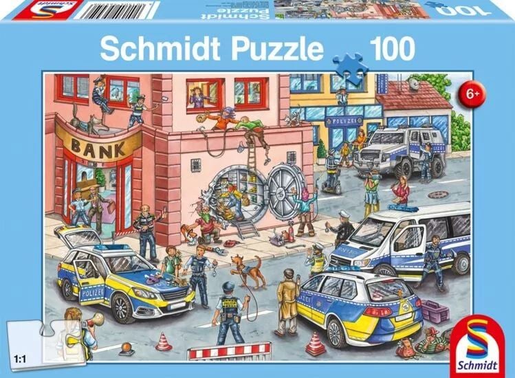Schmidt Rendőrségi akció 100db-os puzzle (56450)
