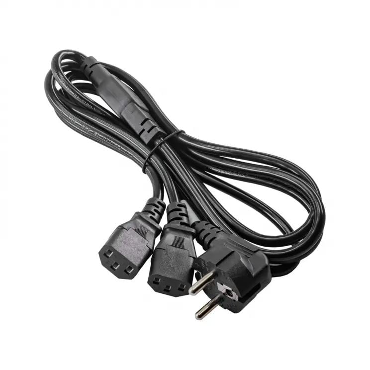 Akyga Y-alakú splitter tápkábel 1.8m (AK-PC-04A)