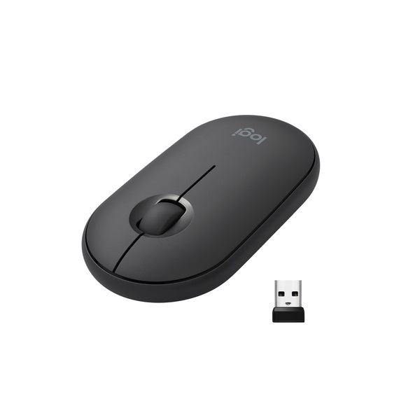Logitech M350 Pebble vezeték nélküli egér graphite (910-005718)