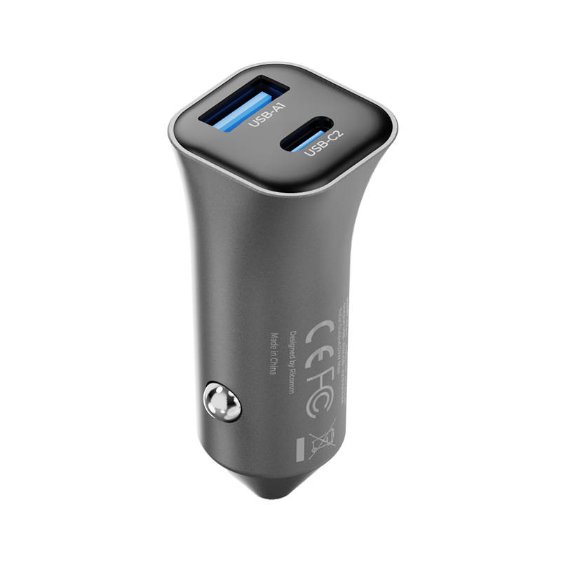 Car Charger 38W Ricomm RA381 1xUSB-A, 1xUSB-C