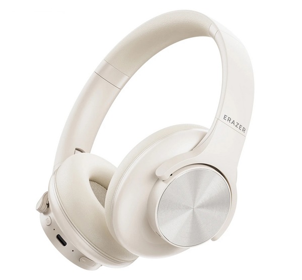 Lenovo ERAZER G50 bluetooth fejhallgató SZTEREO (v5.4, mikrofon, zajszűrő, összehajtható, 3.5mm jack aljzat) BÉZS (G50_BE)