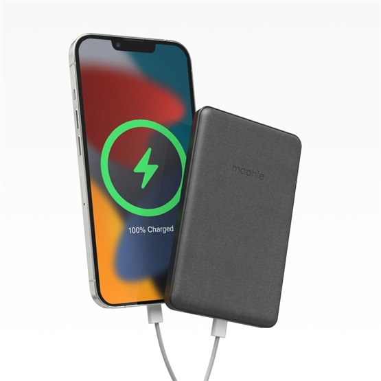  Mophie-snap+ Powerstation/Juicepack mini - 5k - Vezeték nélküli hordozható mágneses töltő Fekete