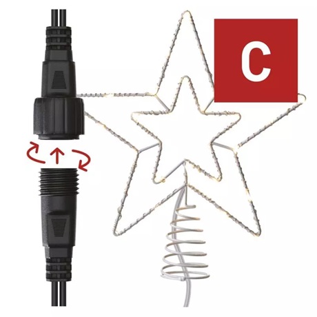 Emos D1ZW01 CSILLAG CSÚCSDÍSZ 30LED