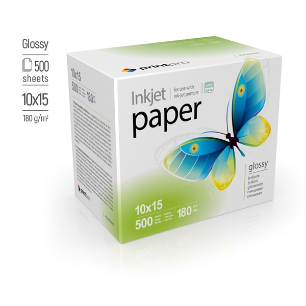 COLORWAY PGE1805004R PrintPro fényes 180g/m 10x15 500pc.  Fotópapír