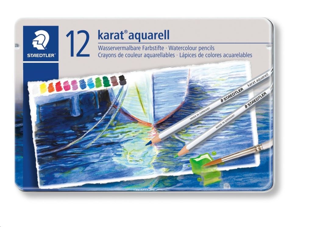 Staedtler "Karat" színes akvarell ceruza készlet 12db (125 M12 / TS125M12) Staedtler "Karat" színes akvarell ceruza készlet 12db (125 M12 / TS125M12)