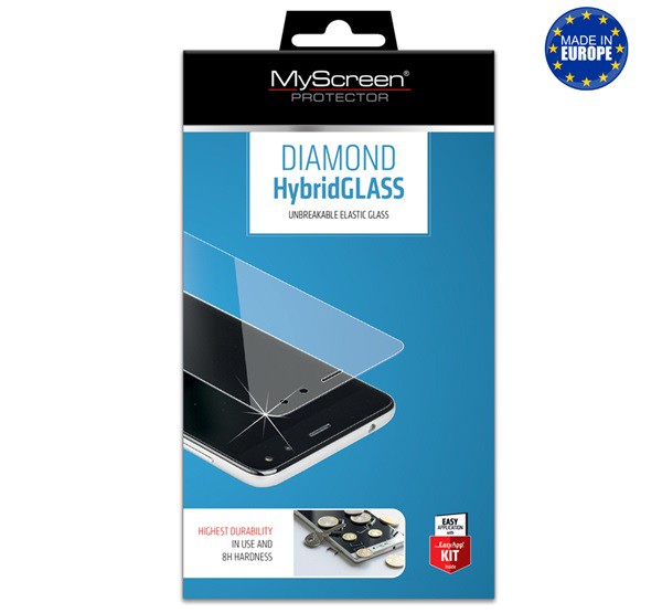 MYSCREEN HYBRIDGLASS képernyővédő üveg (flexibilis, karcálló, ütésálló, 0.15mm, 8H, NEM íves) ÁTLÁTSZÓ [Alcatel 1S (2020) OT-5028D]