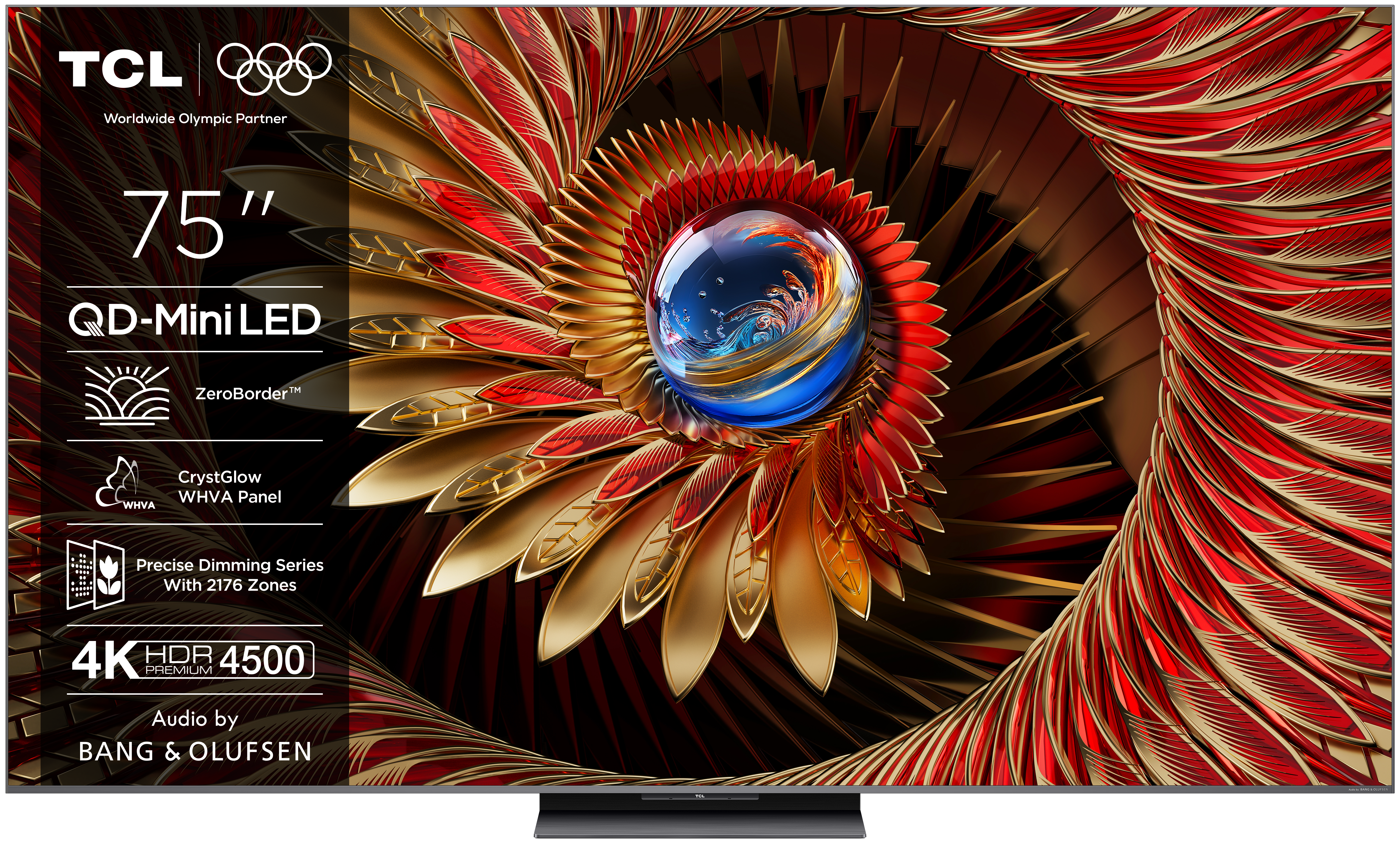 TCL 75" 75C8K QD-MiniLED 189cm 4K Google TV