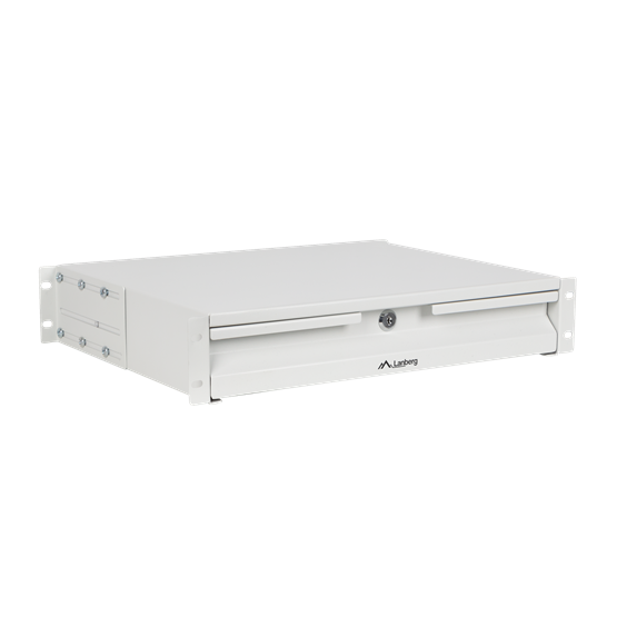 Lanberg 19" fiók 2U/483x360mm 90kg maximum terhelhetőség, 4-pontos szerelés, szürke