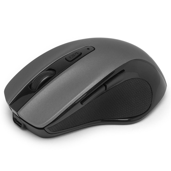 Bluestork  M-WL-OFF75-GREY  Rechargeable  1600 DPI 6 gomb  optikai Vezeték nélküli Egér  Szürke 