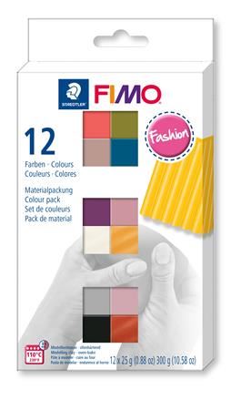 FIMO "Soft Fashion" égethető gyurma készlet 12 különböző szín  (8023 C12-5 / FM8023C125)