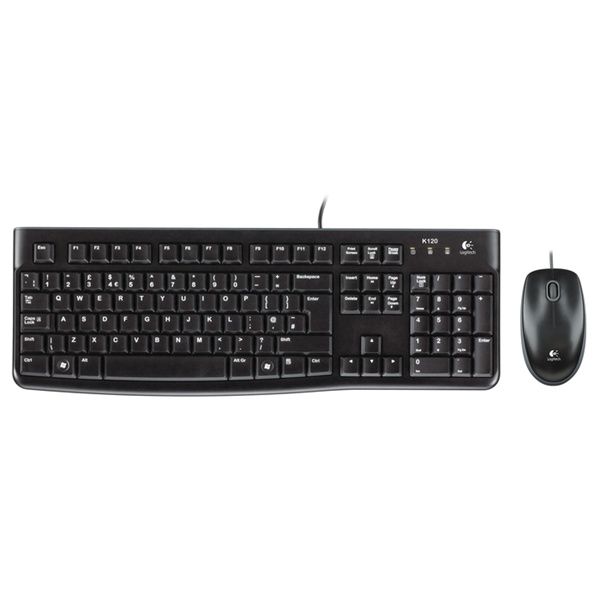 Logitech Desktop MK120 vezetékes pc billentyűzet + egér USB (920-002542) Logitech Desktop MK120 vezetékes pc billentyűzet + egér USB (920-002542)
