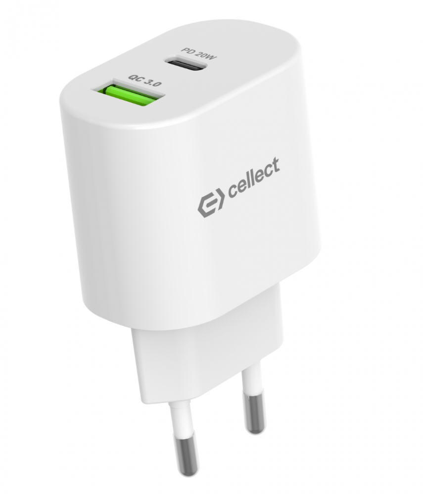 Hálózati gyorstöltő adapter 20W, Fehér