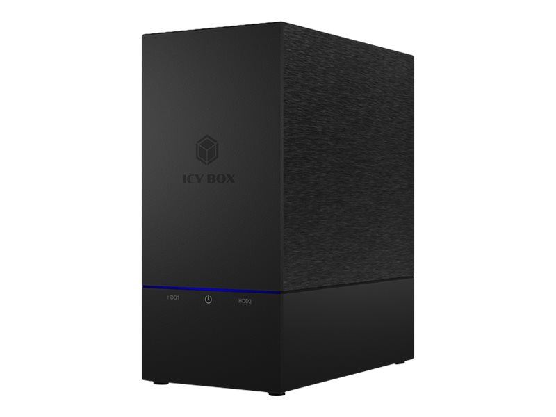 Raidsonic IcyBox IB-RD3621-C31 External 2 bay RAID enclosure for 2x 2,5"or 3,5" SATA Fekete