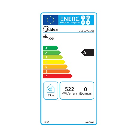Midea D10-20VD1(U) Elektromos vízmelegítő