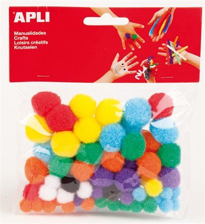 APLI "Creative" Pom-pom vegyes színek (13061) APLI "Creative" Pom-pom vegyes színek (13061)
