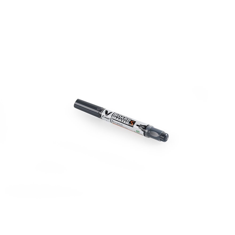 PILOT Táblamarker 0,8mm, kerek hegyű, utántölthető ultra fine V-Board  fekete (WBMA-VS-UF-B-BG)