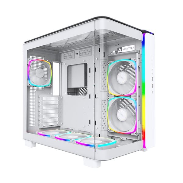 Montech KING 95 PRO táp nélküli ablakos ház fehér Montech KING 95 PRO táp nélküli ablakos ház fehér