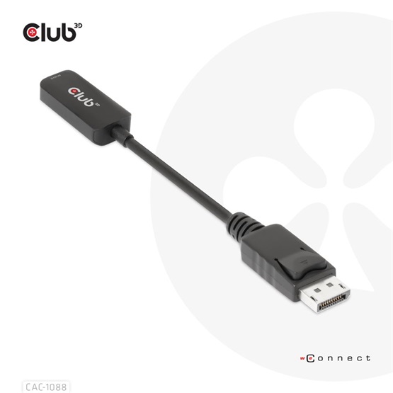  Club3D DisplayPort1.4 to HDMI 4K120Hz/8K60Hz HDR Active adapter 