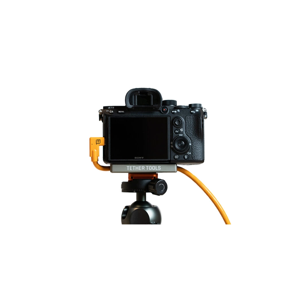Tether Tools TetherPro Dual Right-Angle USB-C kábel Narancs 