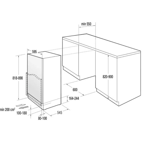 Gorenje RIU609EA1 Beépíthető egyajtós hűtőszekrény