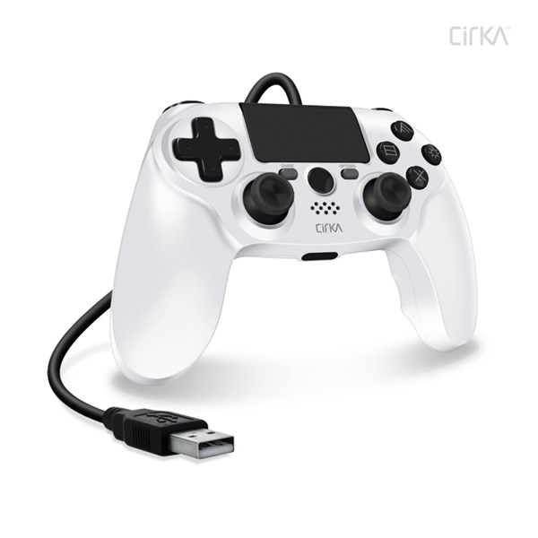 Cirka M07527-WH NuForce PS4/PC/Mac fehér vezetékes kontroller Cirka M07527-WH NuForce PS4/PC/Mac fehér vezetékes kontroller