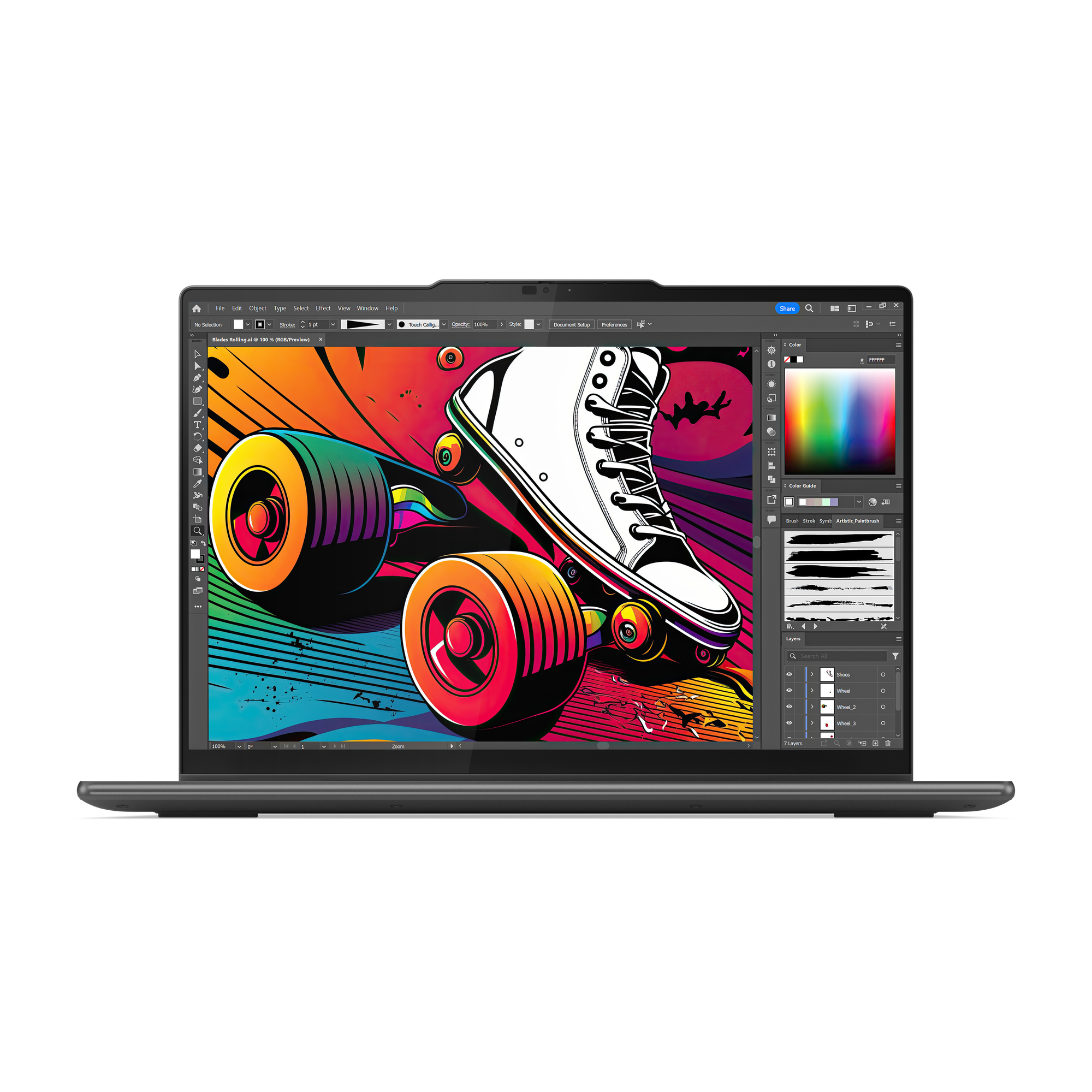 Lenovo Yoga 7 2-in-1 Laptop - 14" WUXGA, Intel Core Ultra 5 125H, 16GB DDR5 RAM, 512GB SSD, Magyar billentyűzet, Windows 11 Home, Szürke