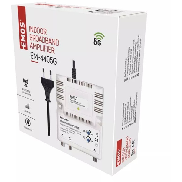 Emos EM440 szélessávú antenna erősítő (J0400) Emos EM440 szélessávú antenna erősítő (J0400)