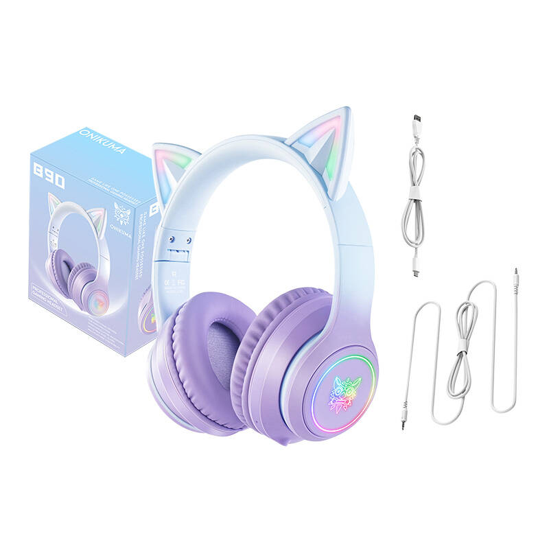 ONIKUMA B90 Gaming headset Kék-lila