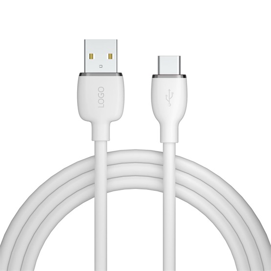 AVAX CB621 CREAMY+ USB A - Type C 1,5m 2.4A gyorstöltő kábel fehér-ezüst AVAX CB621 CREAMY+ USB A - Type C 1,5m 2.4A gyorstöltő kábel fehér-ezüst
