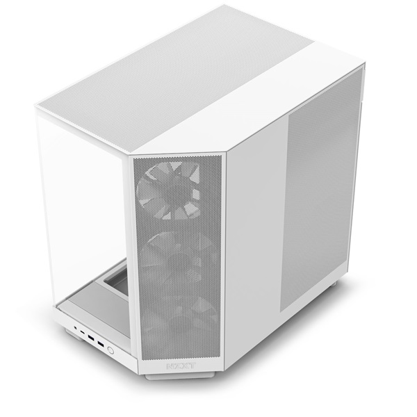 NZXT H6 Flow RGB (2023) fehér (táp nélküli) ablakos ATX ház NZXT H6 Flow RGB (2023) fehér (táp nélküli) ablakos ATX ház