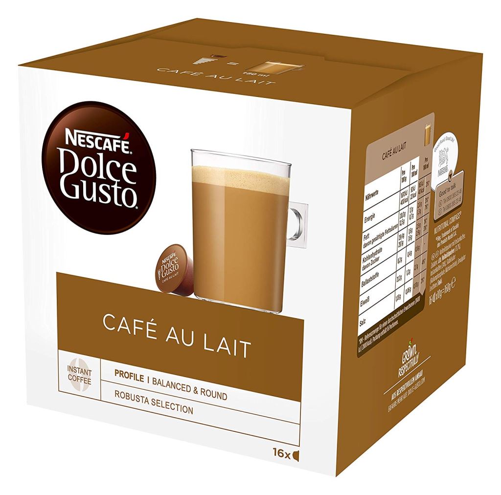 Nescafé Dolce Gusto Café Au Lait kapszula 16db (12148063) Nescafé Dolce Gusto Café Au Lait kapszula 16db (12148063)