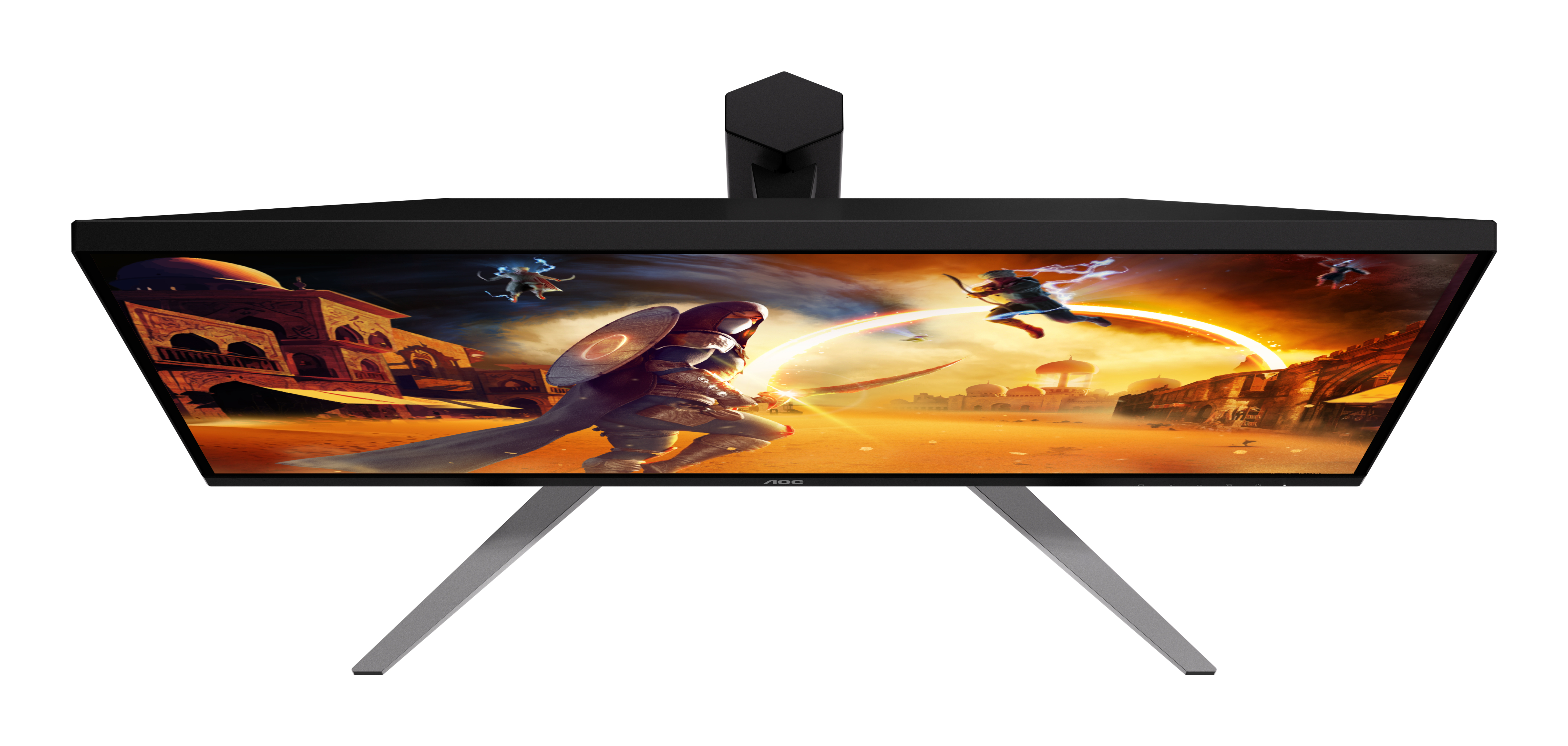 AOC 31,5" U32G4U Monitor - 3840x2160, 4K, LED, IPS, 120Hz, 0,5ms, FreeSync, Pivot, Gamer, Fekete