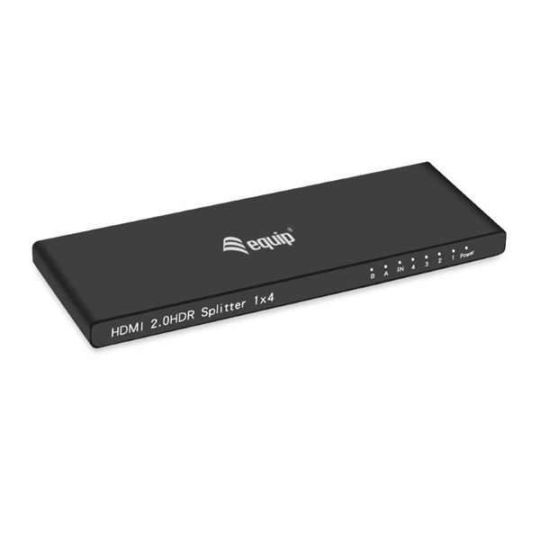 Equip  332717 4 port HDMI Video-Splitter Fekete